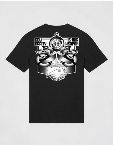 Sea Punks - T-Shirt - Solidarity Is Our Weapon - Black - @ No Borders