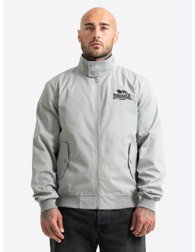 Lonsdale - Jacket - Classic Harrington - Grey/Black - @ No Borders