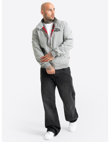 Lonsdale - Jacket - Classic Harrington - Grey/Black - @ No Borders