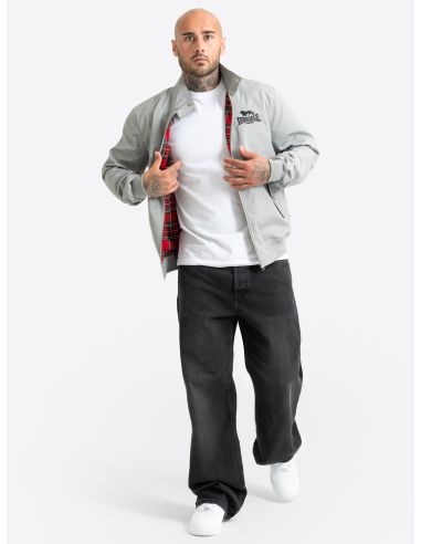 Lonsdale - Jacke - Classic Harrington - Grey/Black - @ No Borders