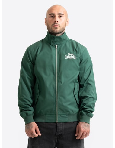 Lonsdale - Jacke - Classic Harrington - Bottle Green/Silver - @ No Borders