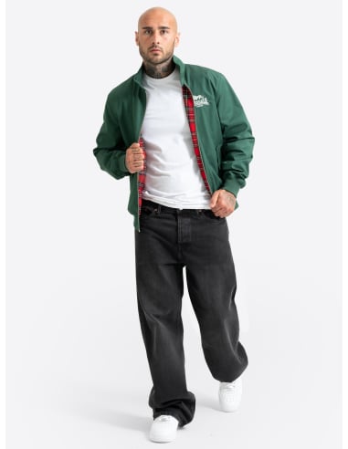 Lonsdale - Jacke - Classic Harrington - Bottle Green/Silver - @ No Borders