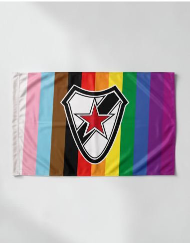 Roter Stern Leipzig - Progress Pride - Flag - @ No Borders