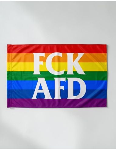 FCK AFD - Pride - Fahne - @ No Borders