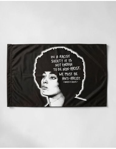 Angela Davis - Fahne - @ No Borders