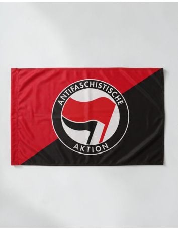 Antifa Leo - Gift wrapping paper - red/black - @ No Borders