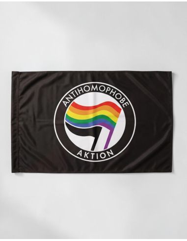 Antihomophobe Aktion - Flag - Black - @ No Borders
