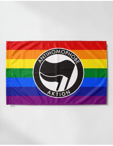Antihomophobe Aktion - Flag - Pride / Rainbow - @ No Borders
