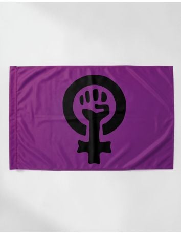 Smash Patriarchy - Diagonal - Flag - @ No Borders