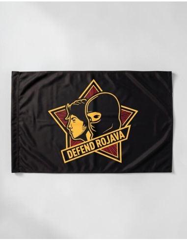 Defend Rojava - Fahne - @ No Borders
