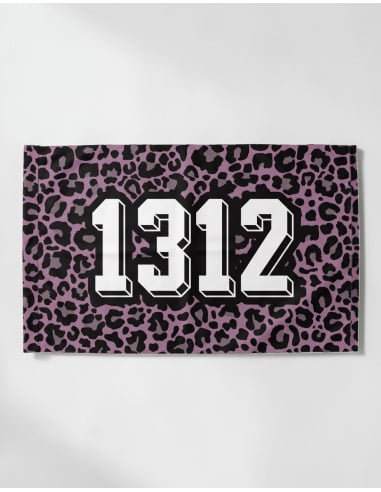 1312 - Leo Pink - Fahne - @ No Borders