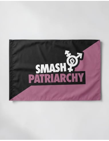 Smash Patriarchy - Diagonal - Fahne - @ No Borders