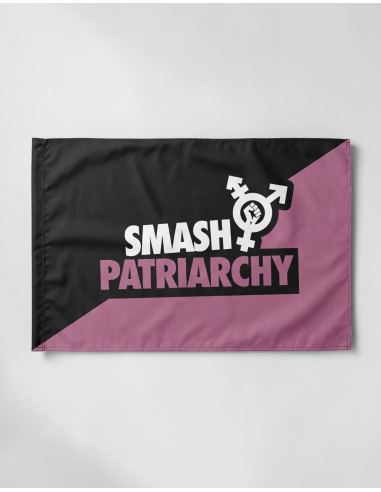 Smash Patriarchy - Diagonal - Flag - @ No Borders