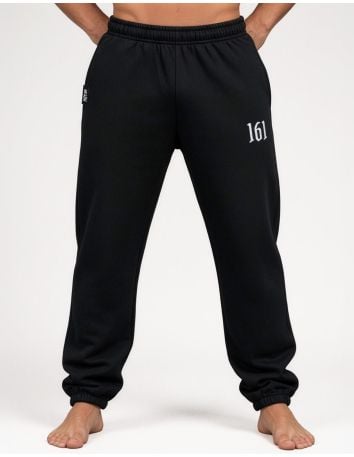 161 - Mob Action - Half Zip - Embroidered Logo - Black - @ No Borders