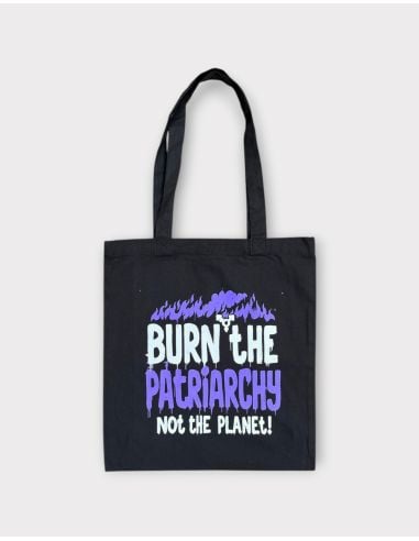 Burn The Patriarchy - No Borders - Bag - Black - @ No Borders