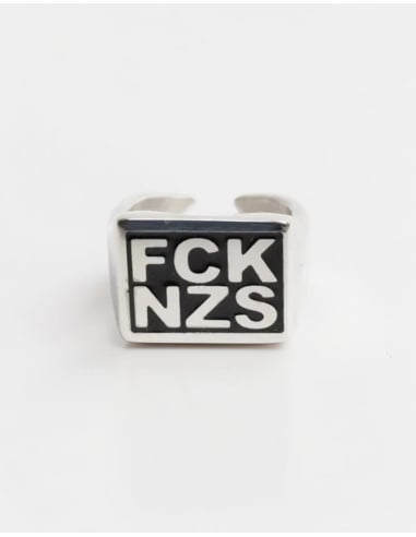 FCK NZS - True Rebel - Steel Ring - Silber - @ No Borders