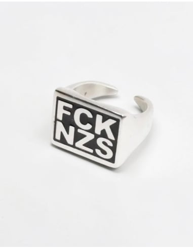 FCK NZS - True Rebel - Steel Ring - Silber - @ No Borders