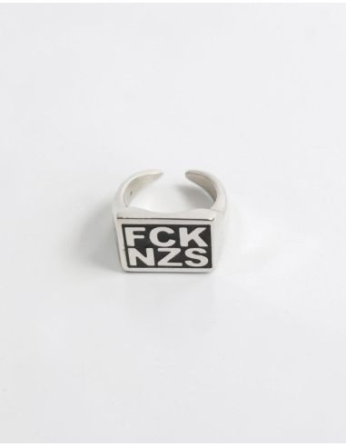 FCK NZS - True Rebel - Steel Ring - Silber - @ No Borders