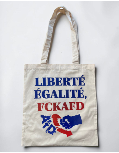 FCK AFD - Liberté - Beutel - Natural Raw - @ No Borders