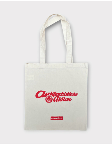 Antifaschistische Aktion 1932 - No Borders - Bag - Natural Raw - @ No Borders