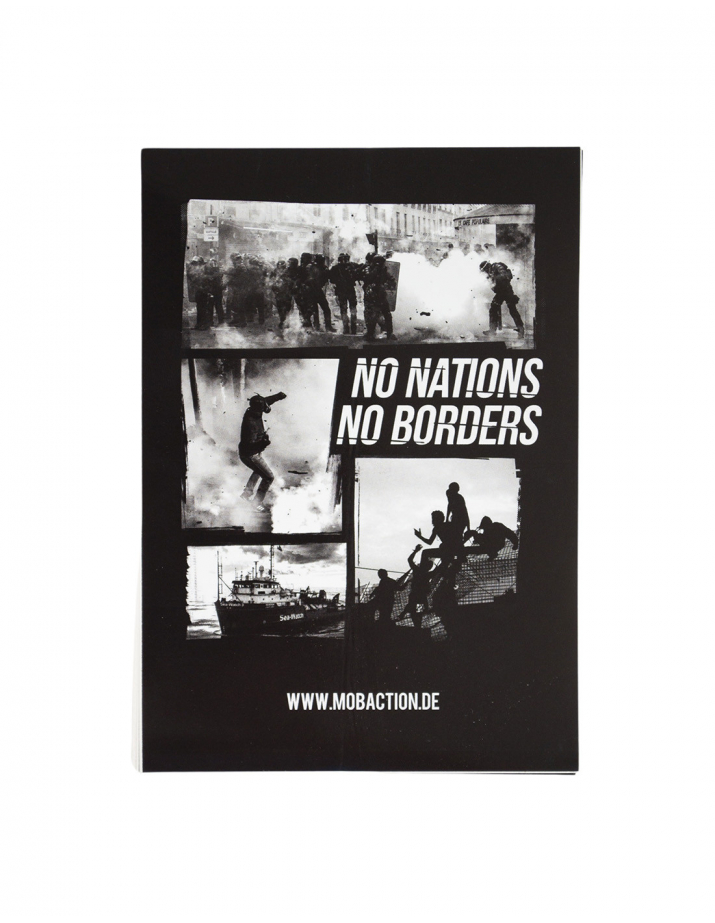 No Nations No Borders - Sticker