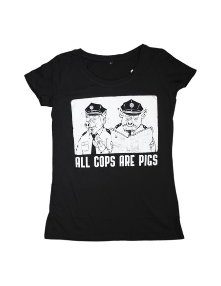 All Cops Are Pigs - Mob Action - T- Shirt tailliert - Black