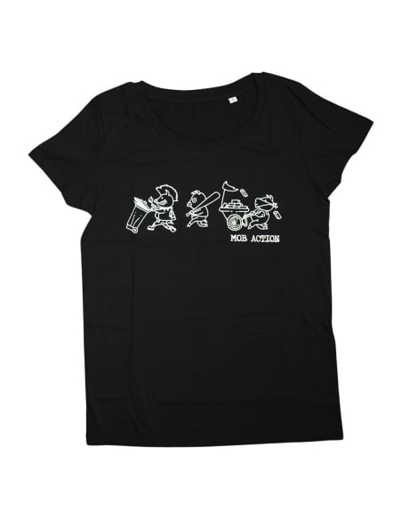 Riot Pigs - Mob Action - T- Shirt tailliert - Black