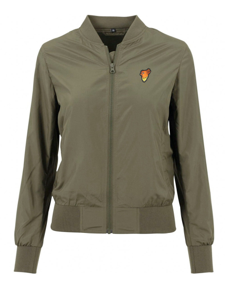 No Borders Cockatoo - Light Bomber Jacket fitted - Olive