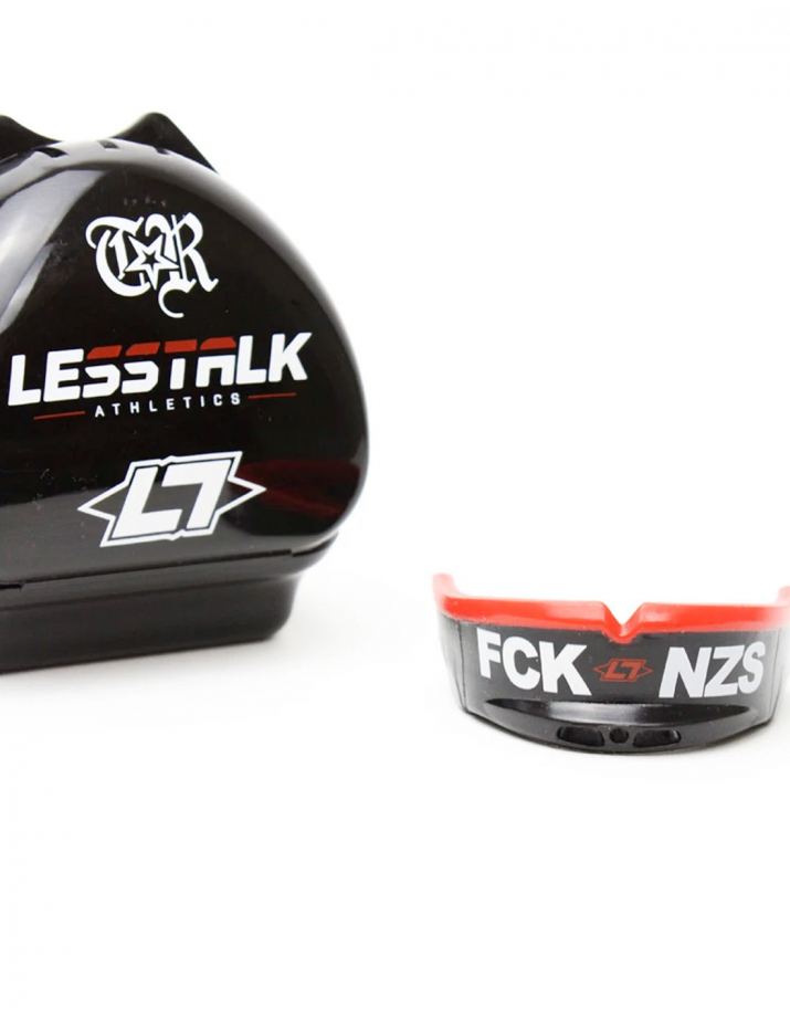 FCK NZS - Less Talk - Zahnschutz - Collabo - Black