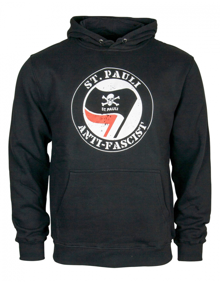 St. Pauli - Hoodie - Anti Fascist - Black