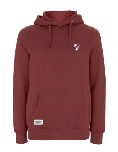 Roter Stern Leipzig - Hoodie - Logo Stick - Burgundy - @ No Borders
