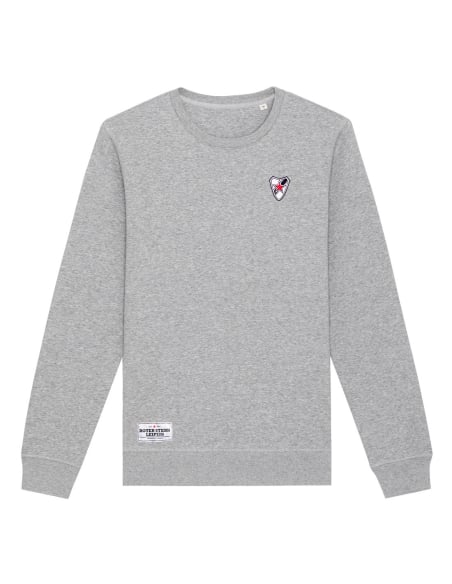 Roter Stern Leipzig - Sweater - Logo Stick - Grey