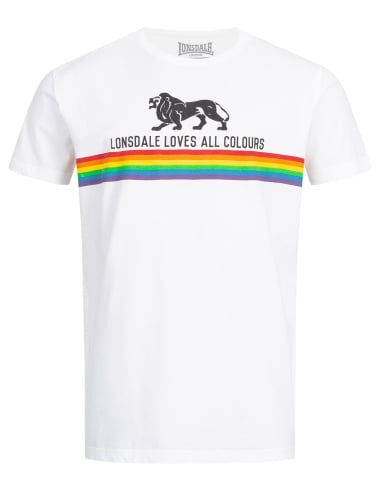 Lonsdale Loves All Colours - T-Shirt - Nelson - White - @ No Borders