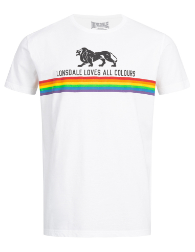 Lonsdale Loves All Colours - T-Shirt - Nelson - White - @ No Borders