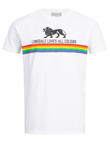 Lonsdale Loves All Colours - T-Shirt - Nelson - White