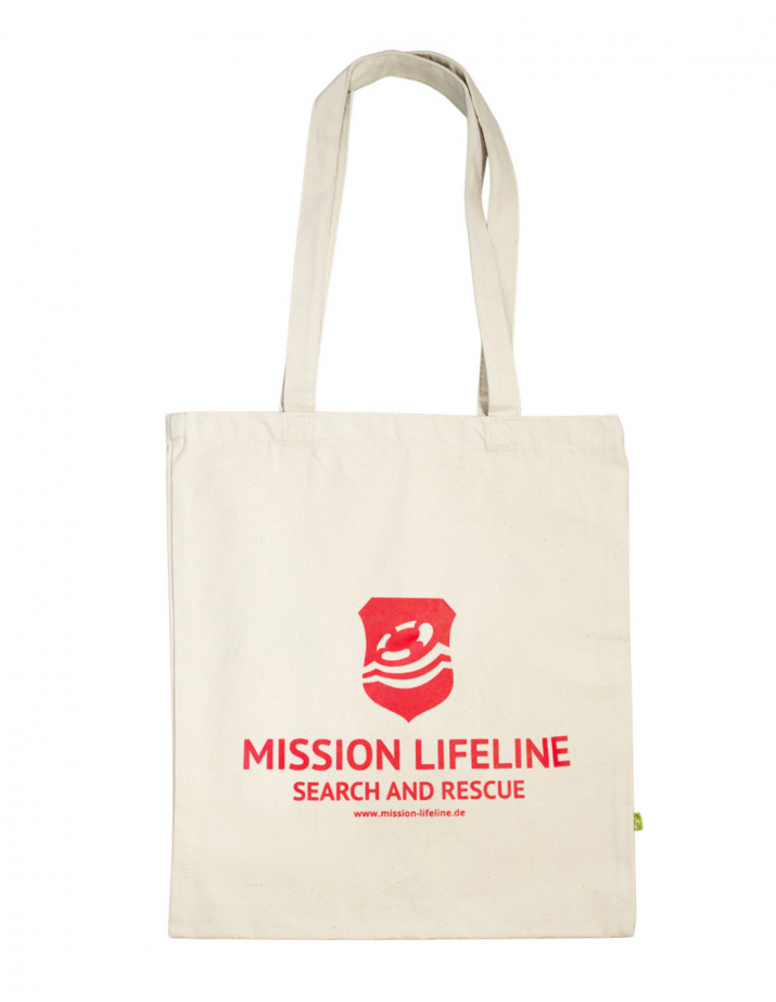 Mission Lifeline - SOLI Tote Bag - White/Beige