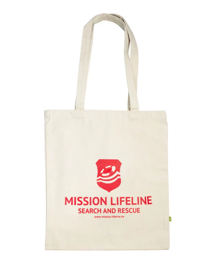 Mission Lifeline - SOLI Tote Bag - White/Beige