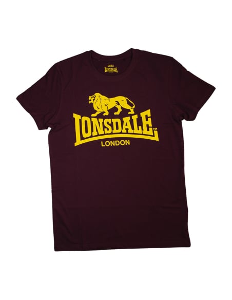 Lonsdale - T-Shirt - Logo - Vintage Oxblood