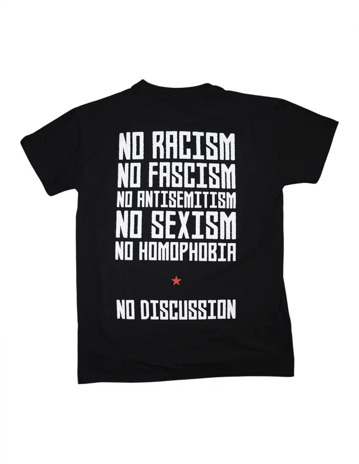 Roter Stern Leipzig - T-Shirt - No Discussion - Black